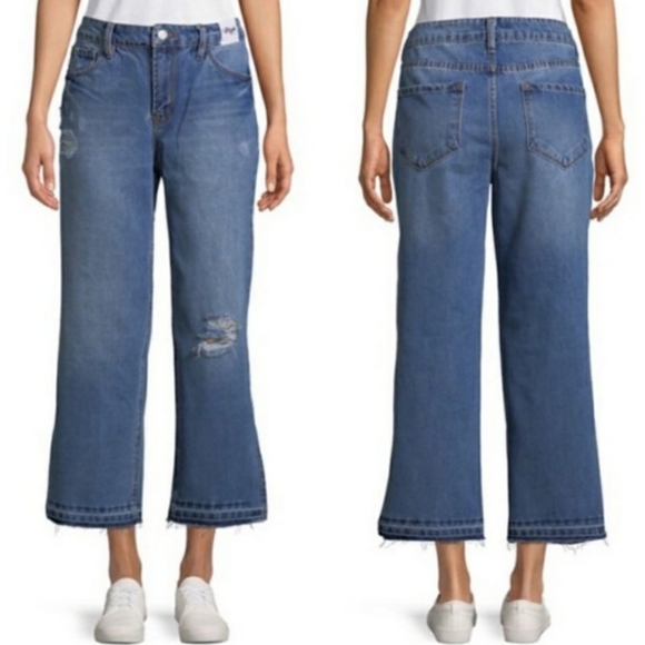 Kensie Denim - Kensie high rise relaxed crop jeans, size 2/26